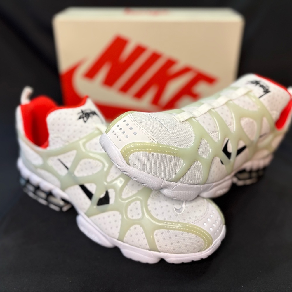 Nike x Stüssy Spiridon Cage 2 KK Size 10.5 White Black Brand New with box